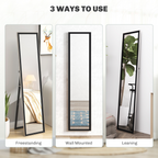 cortex-london-windsor-black-full-length-floor-mirror