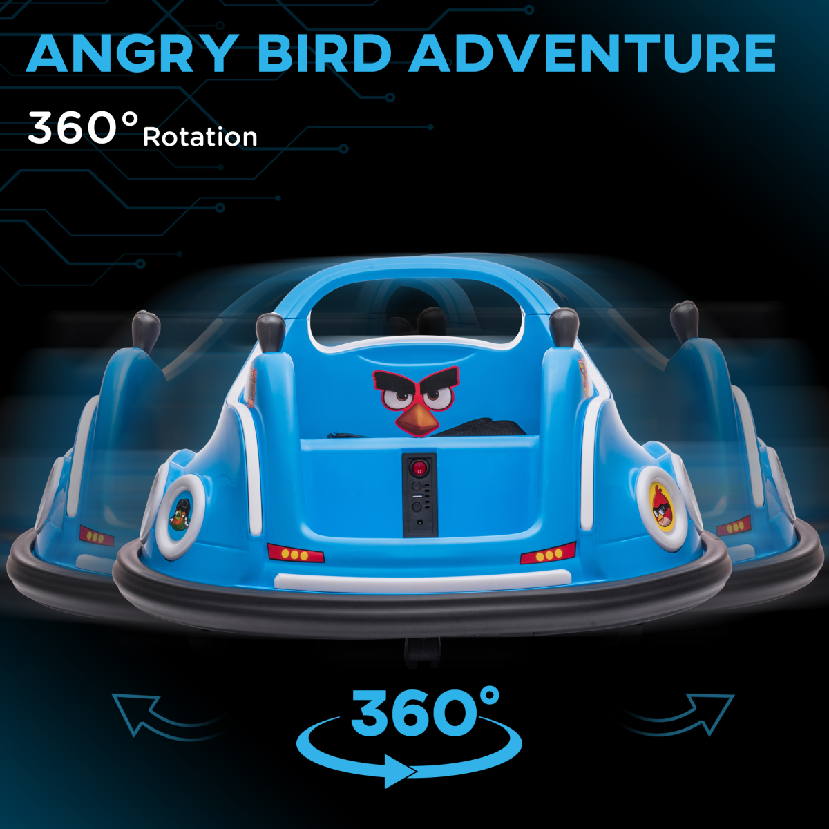 cortex-london-windsor-angry-bird-licensed-kids-bumper-car-blue