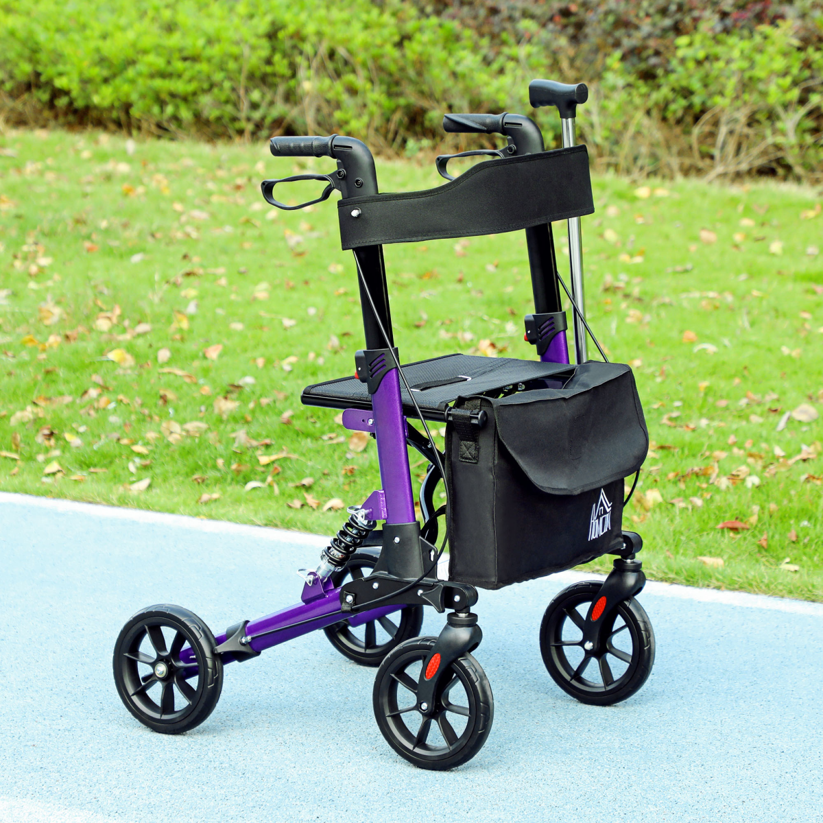 cortex-london-york-folding-rollator-walker-with-seat-backrest-bag-four-wheels-blue