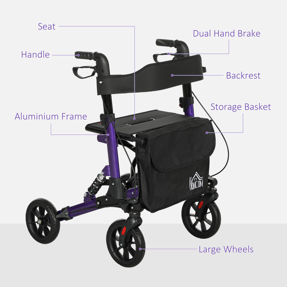 cortex-london-york-folding-rollator-walker-with-seat-backrest-bag-four-wheels-blue