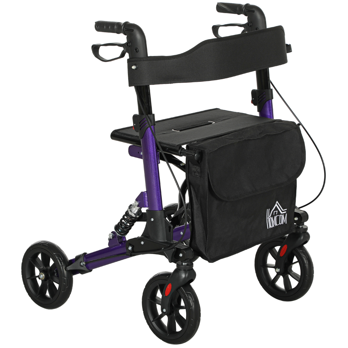 cortex-london-york-folding-rollator-walker-with-seat-backrest-bag-four-wheels-blue