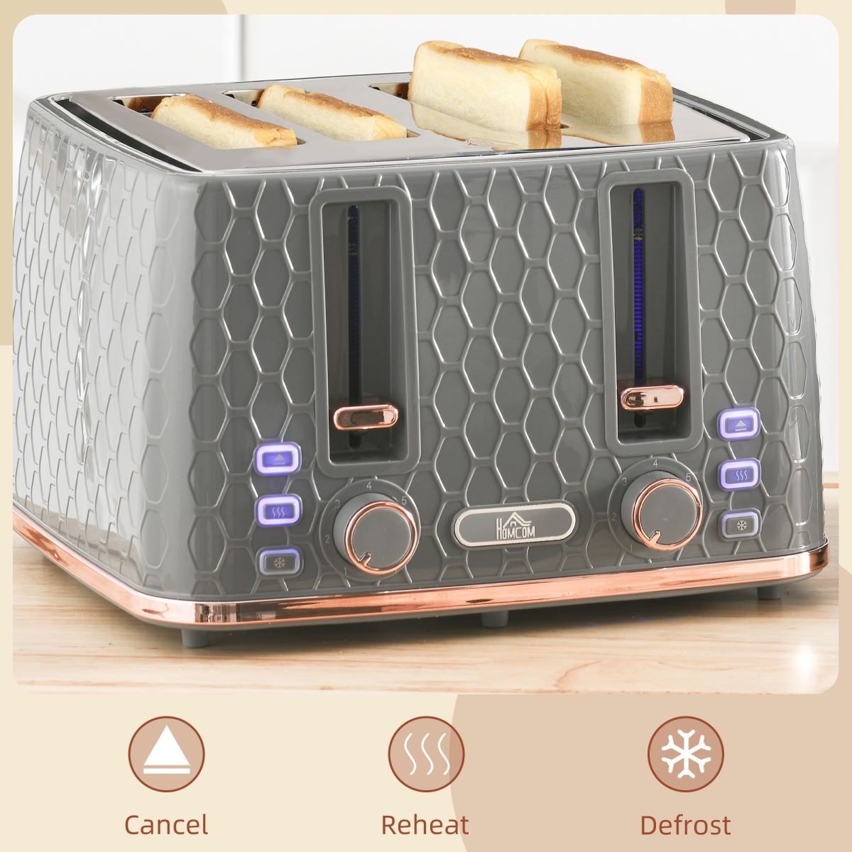 cortex-london-windsor-four-slot-1600w-honeycomb-toaster-black