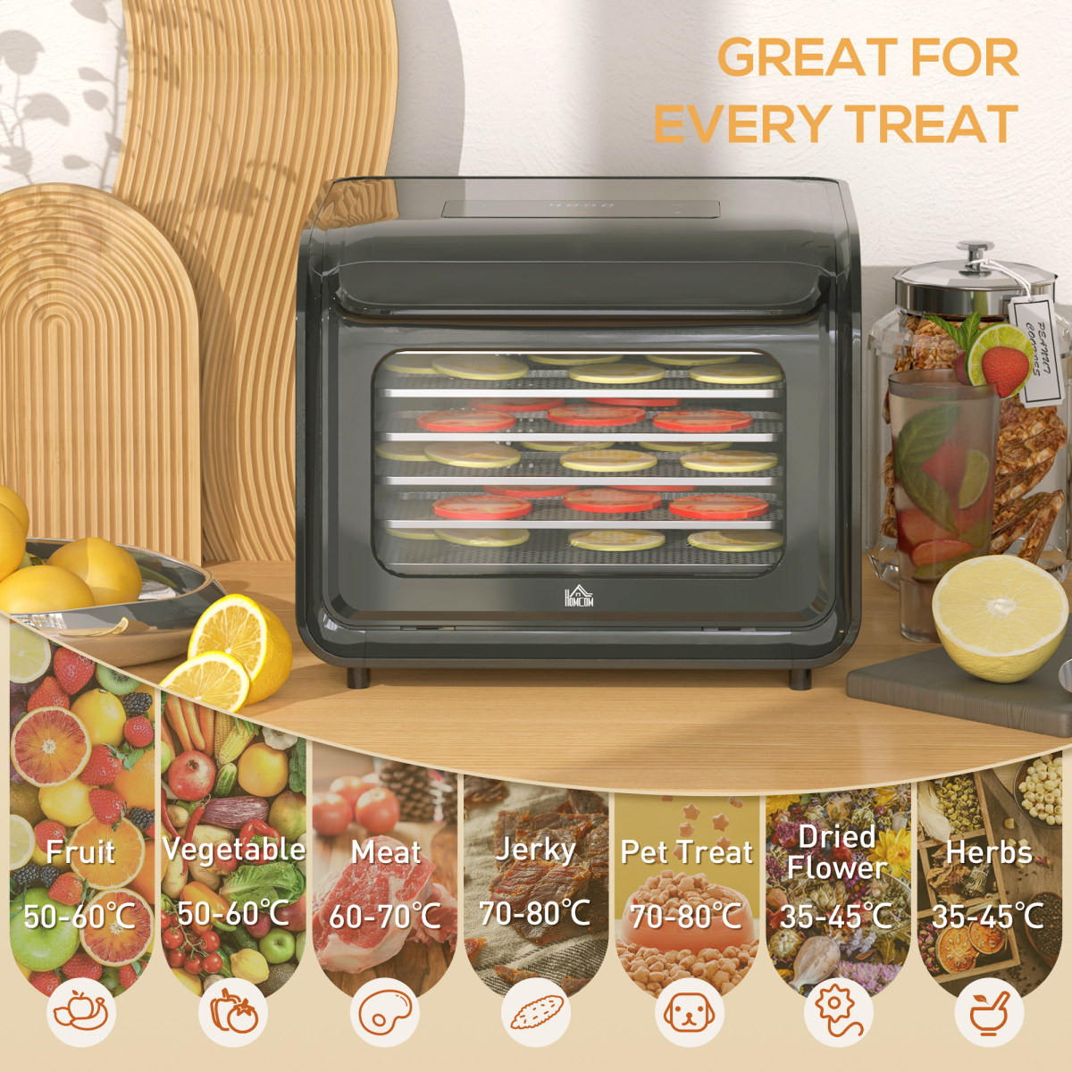 cortex-london-windsor-six-tray-food-dehydrator-black