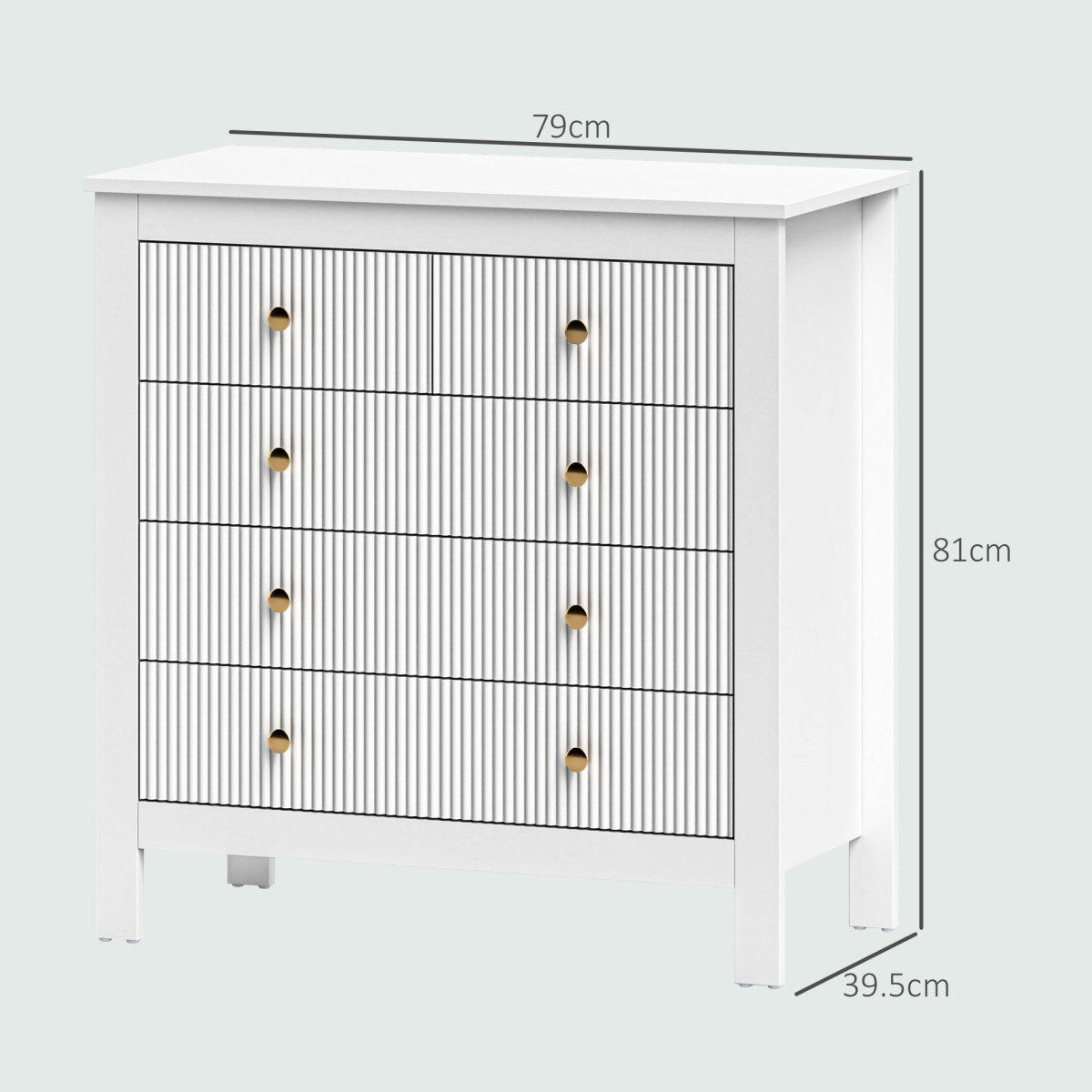 cortex-london-windsor-fluted-black-five-drawer-bedroom-chest