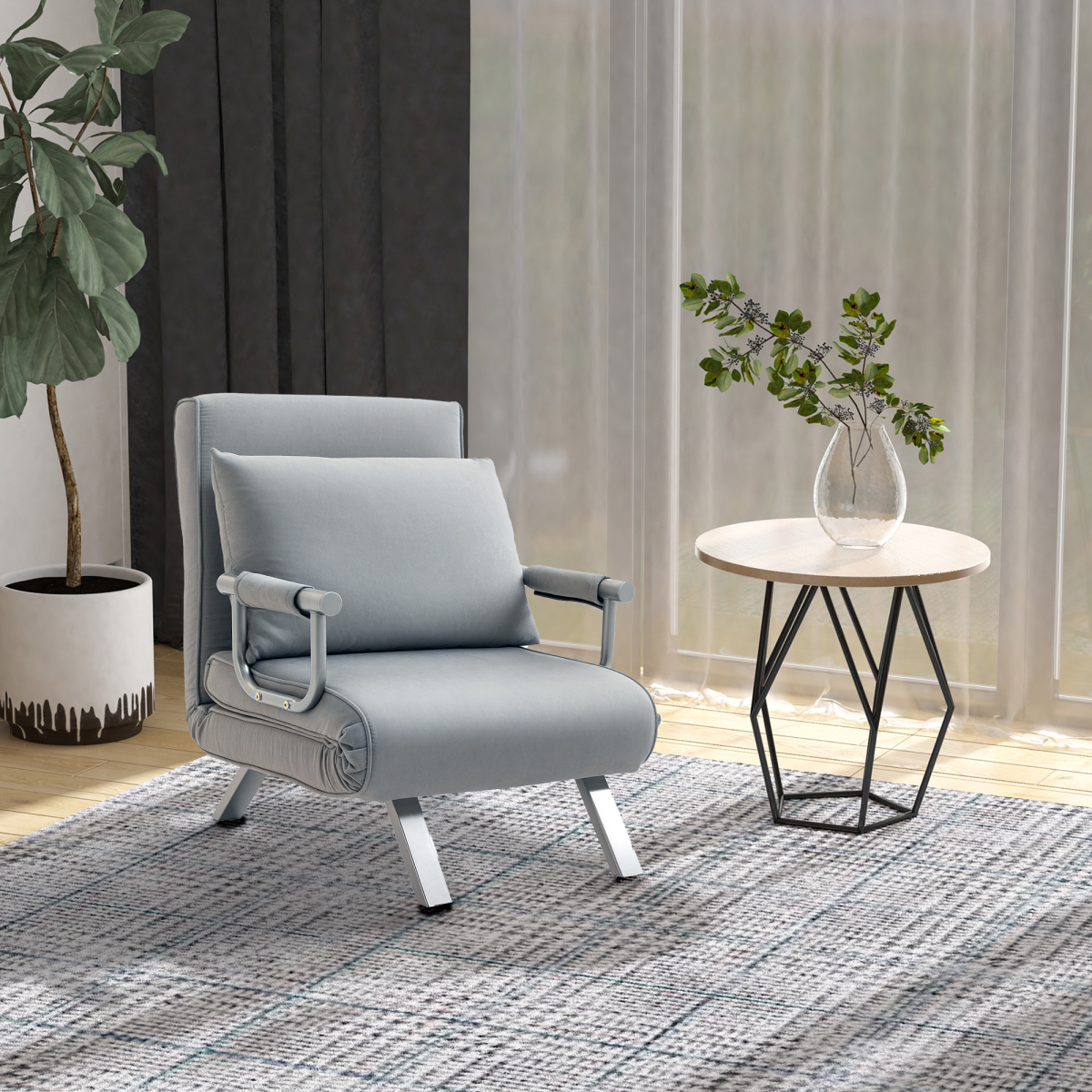 cortex-london-windsor-blue-faux-suede-folding-sleeper-chair-bed