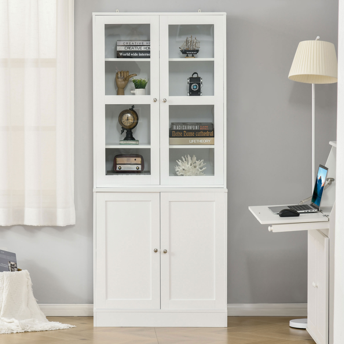 cortex-london-windsor-modern-grey-glass-door-bookcase-storage-cabinet-mdf-tempered-glass