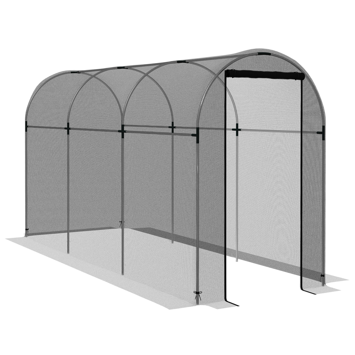 cortex-london-windsor-fruit-cage-plant-protection-tent-green-silver-galvanised-steel-hdpe