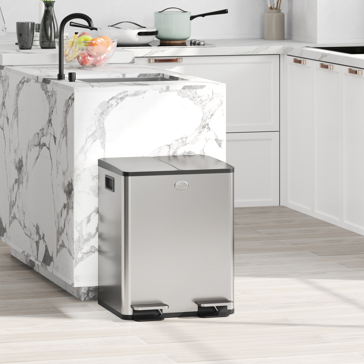 cortex-london-westminster-dual-kitchen-recycling-pedal-bin-2-x-20l-black