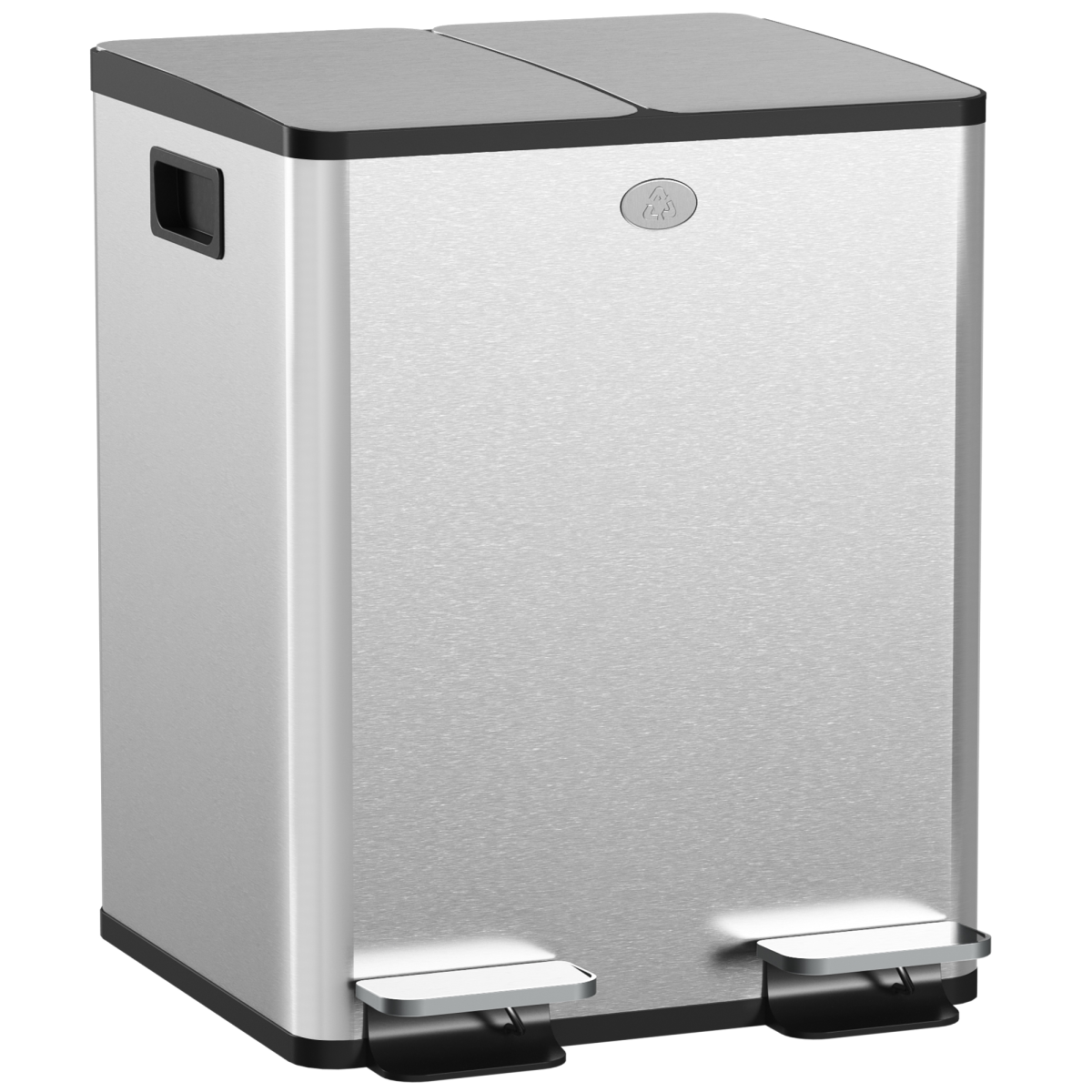 cortex-london-westminster-dual-kitchen-recycling-pedal-bin-2-x-20l-black