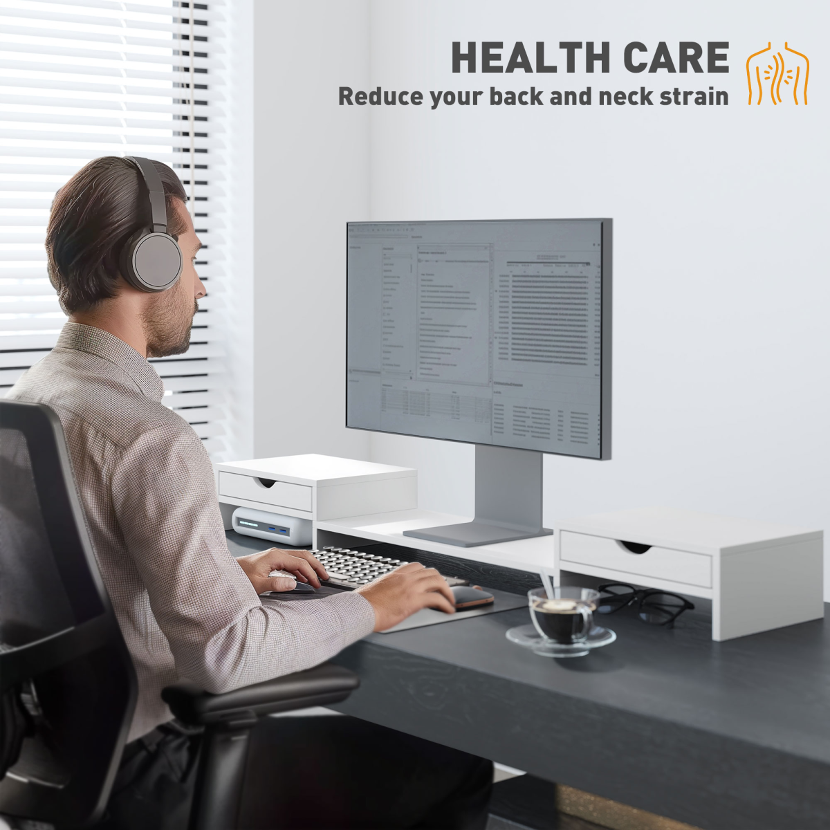 cortex-london-windsor-dual-monitor-stand-riser-adjustable-black