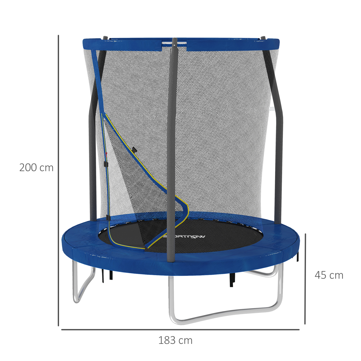 cortex-london-windsor-6ft-outdoor-trampoline-safety-enclosure-blue-black
