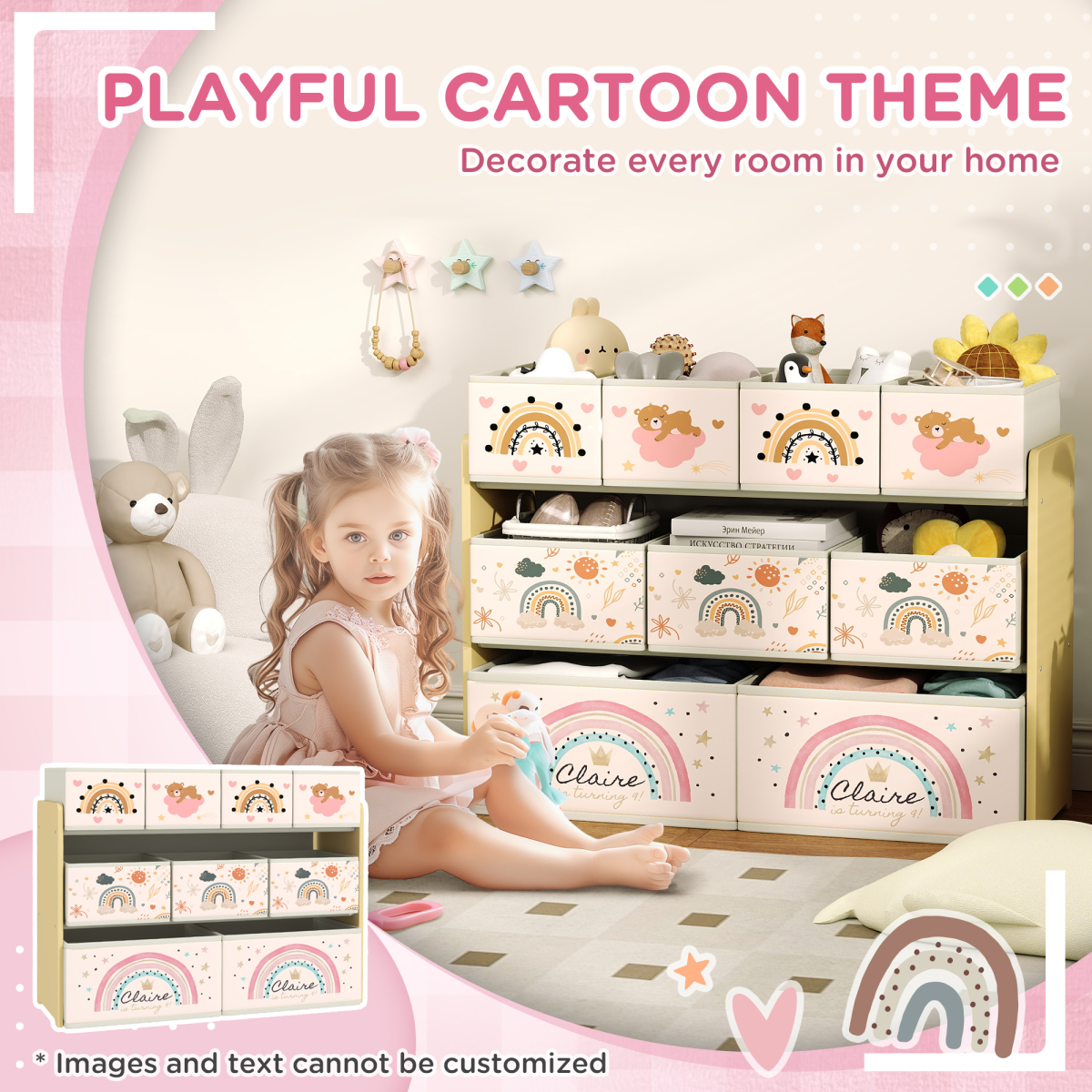 cortex-london-windsor-rainbow-toy-organiser-shelf-9-storage-boxes-yellow