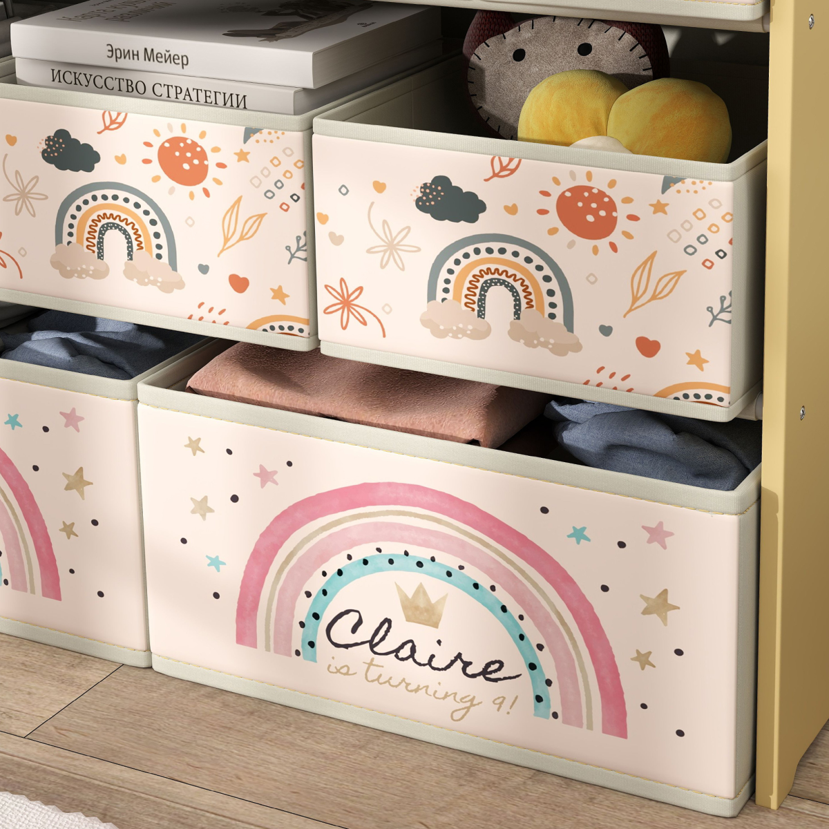 cortex-london-windsor-rainbow-toy-organiser-shelf-9-storage-boxes-yellow