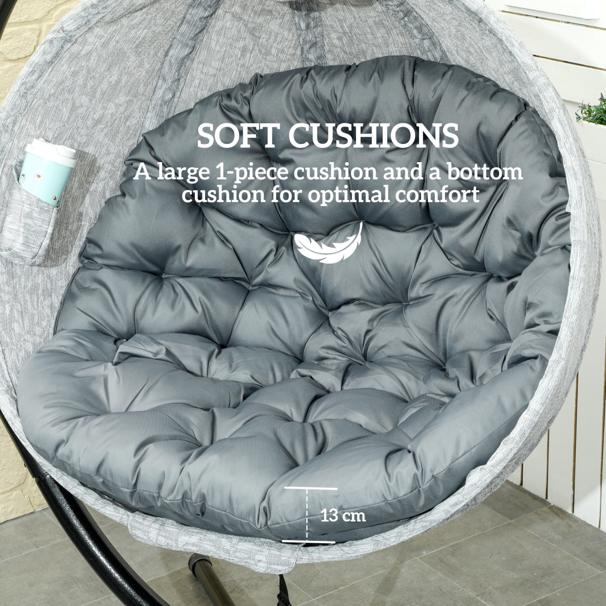 cortex-london-windsor-folding-egg-swing-chair-grey-black-steel-texteline-polyester-pp-cotton