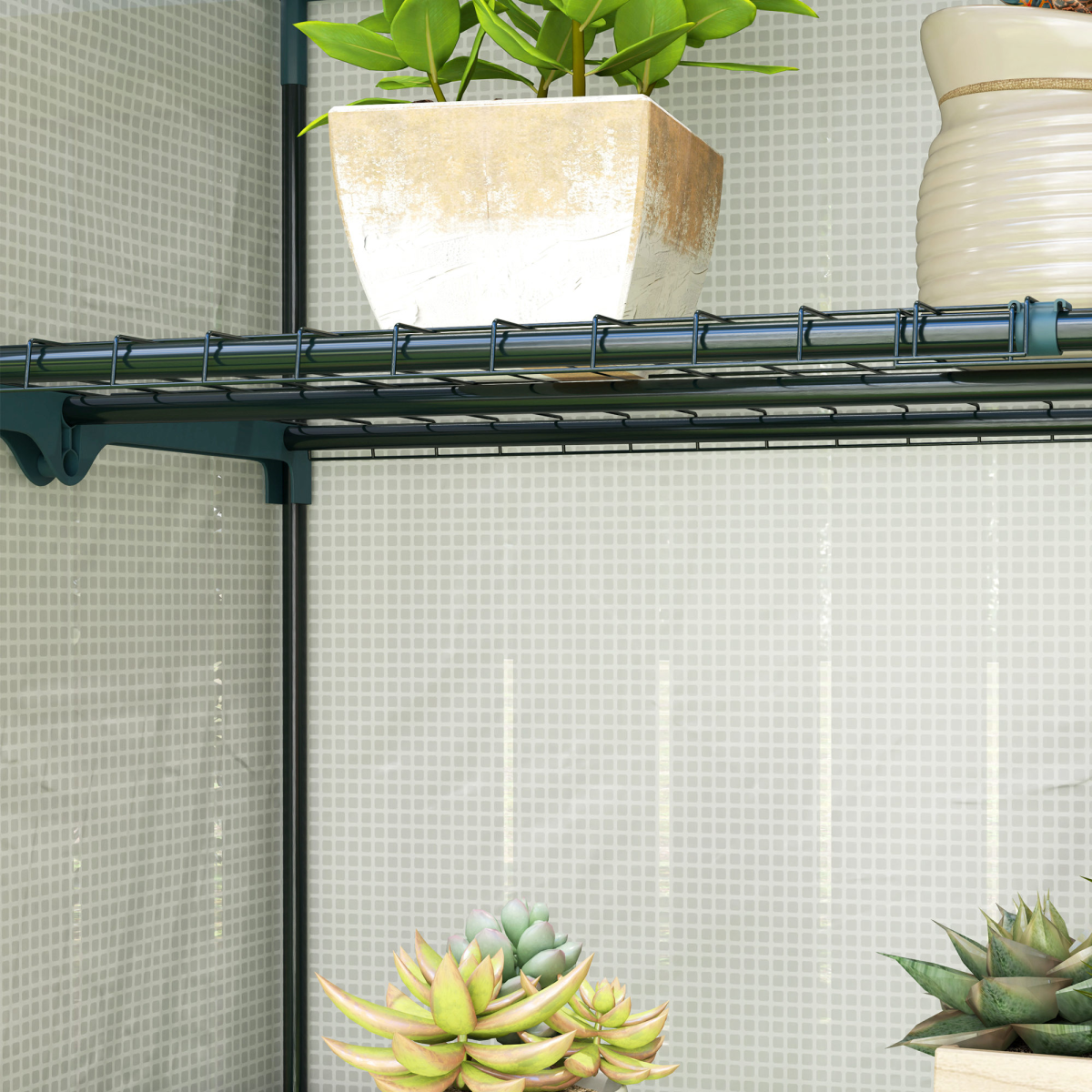 cortex-london-york-four-tier-lean-to-mini-greenhouse-reinforced-pe-cover