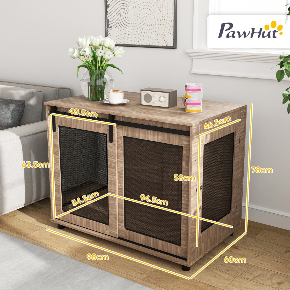 cortex-london-windsor-walnut-brown-dog-crate-side-table-sliding-door