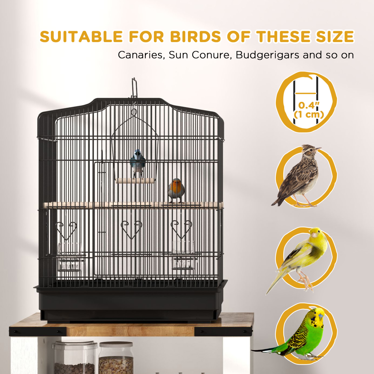 cortex-london-windsor-92cm-large-bird-cage-with-stand-black