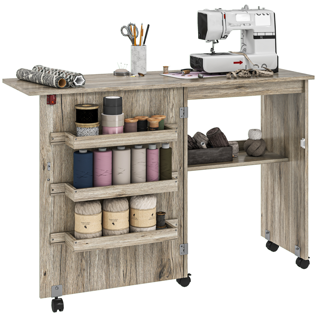 cortex-london-york-folding-sewing-craft-table-grey
