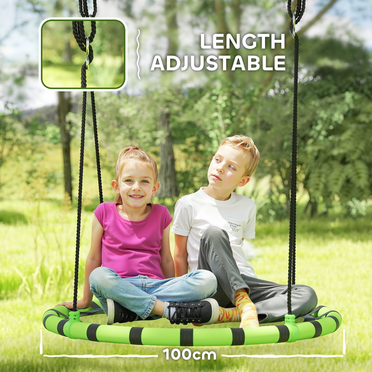 cortex-london-windsor-foam-padded-childrens-swing-seat-black-green-60cm