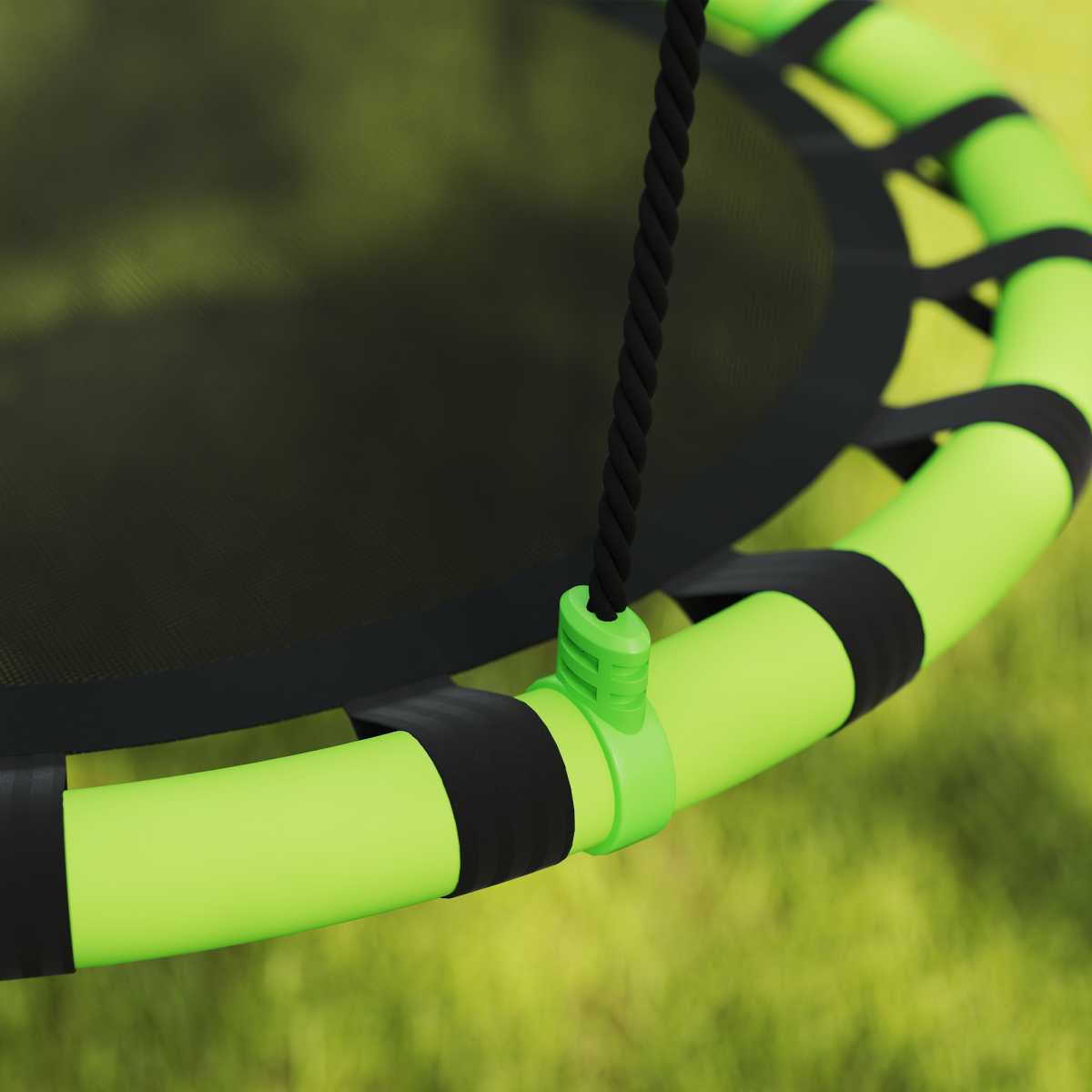 cortex-london-windsor-foam-padded-childrens-swing-seat-black-green-60cm
