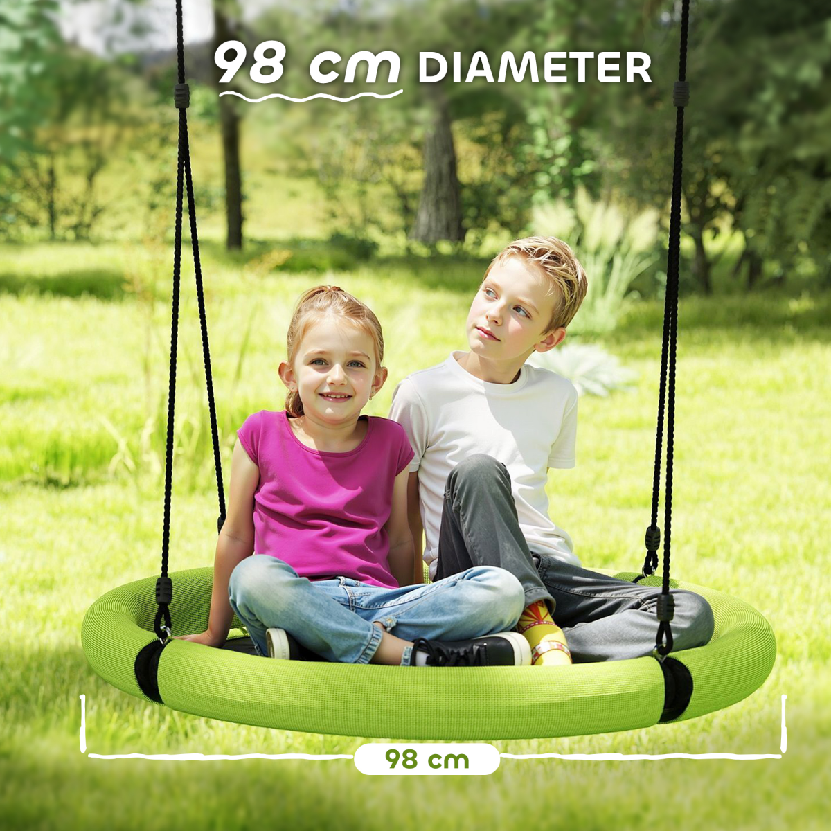 cortex-london-windsor-adjustable-garden-swing-kids-green-black