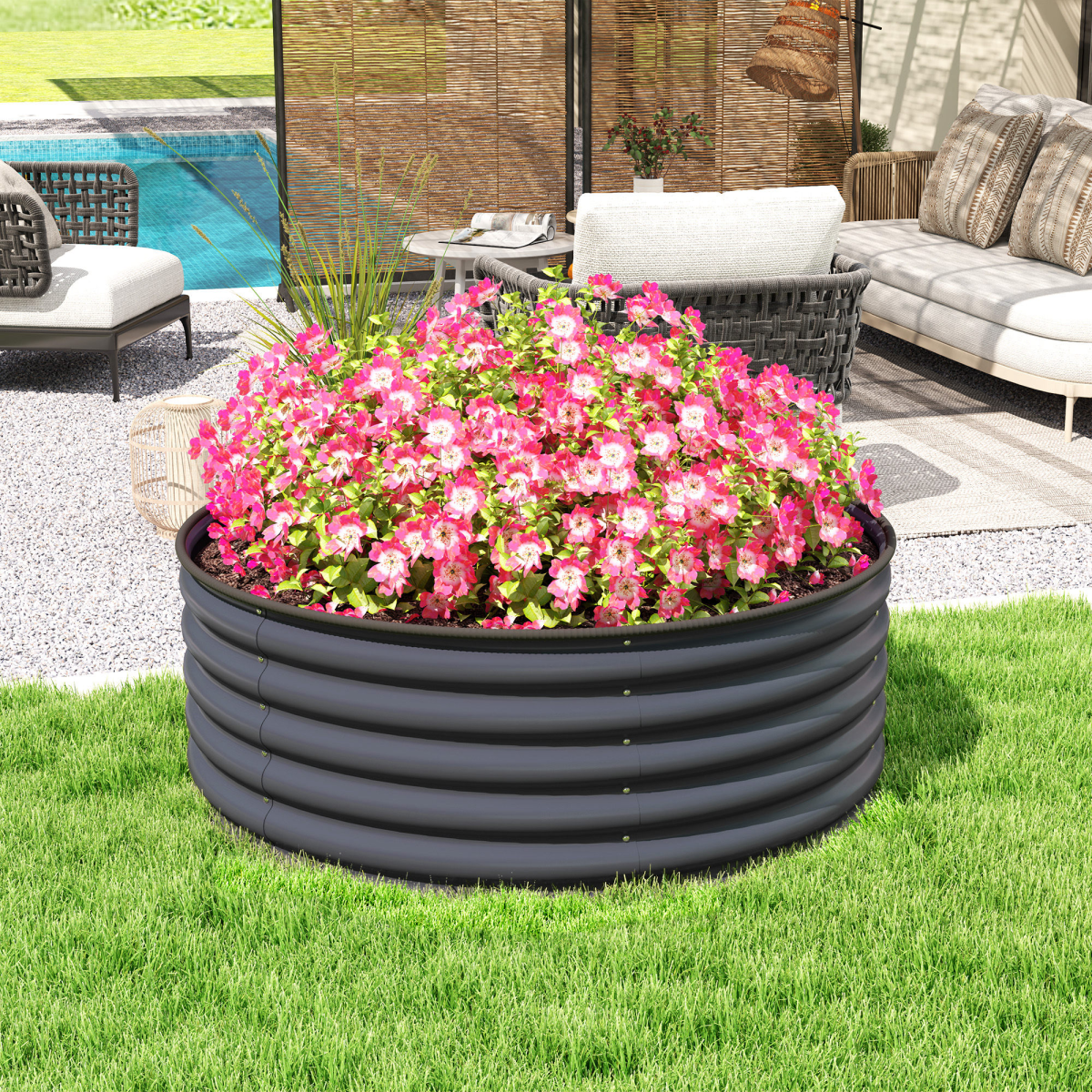 cortex-london-windsor-deep-galvanised-steel-garden-planter-dark-grey-gloves