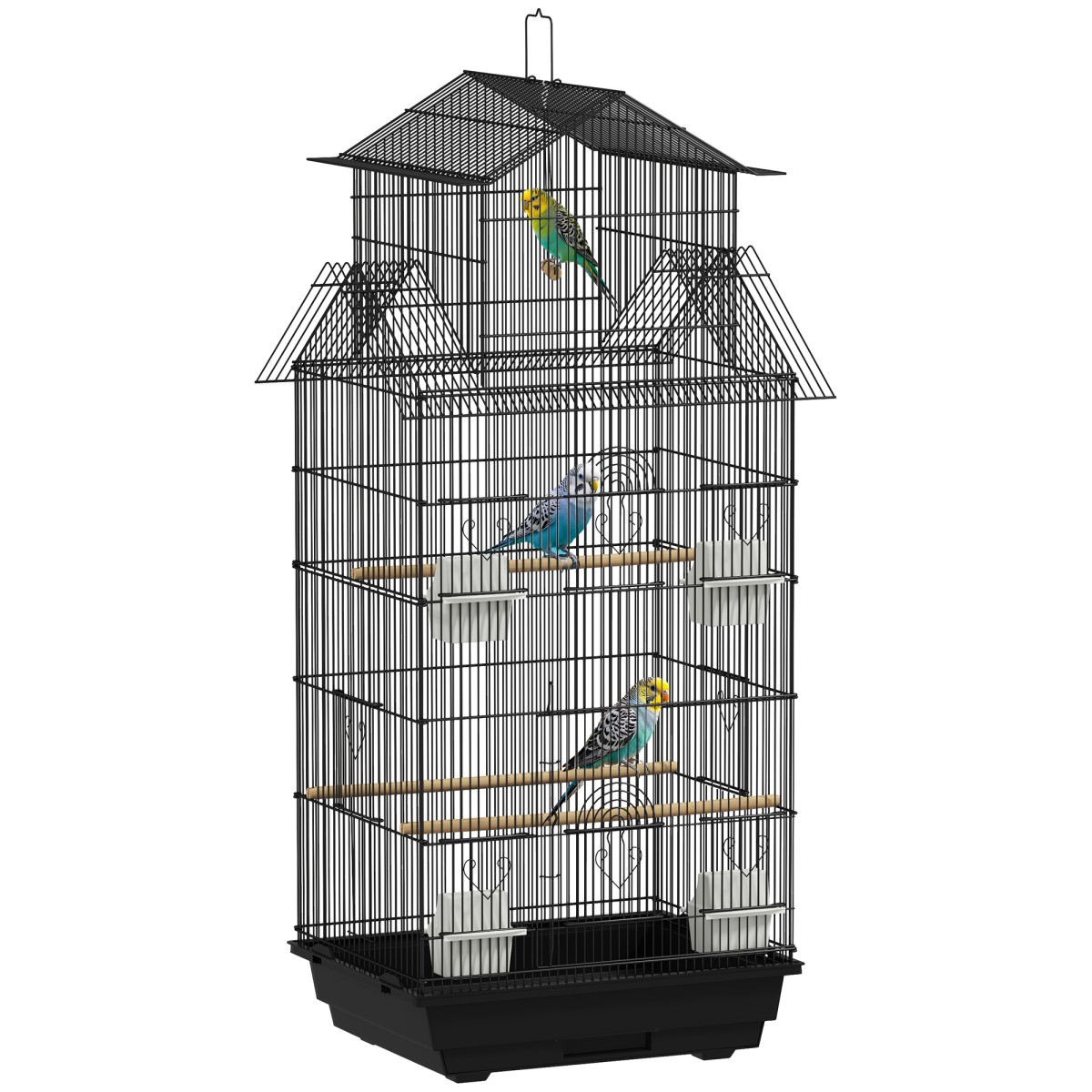 cortex-london-windsor-metal-bird-cage-small-birds-black