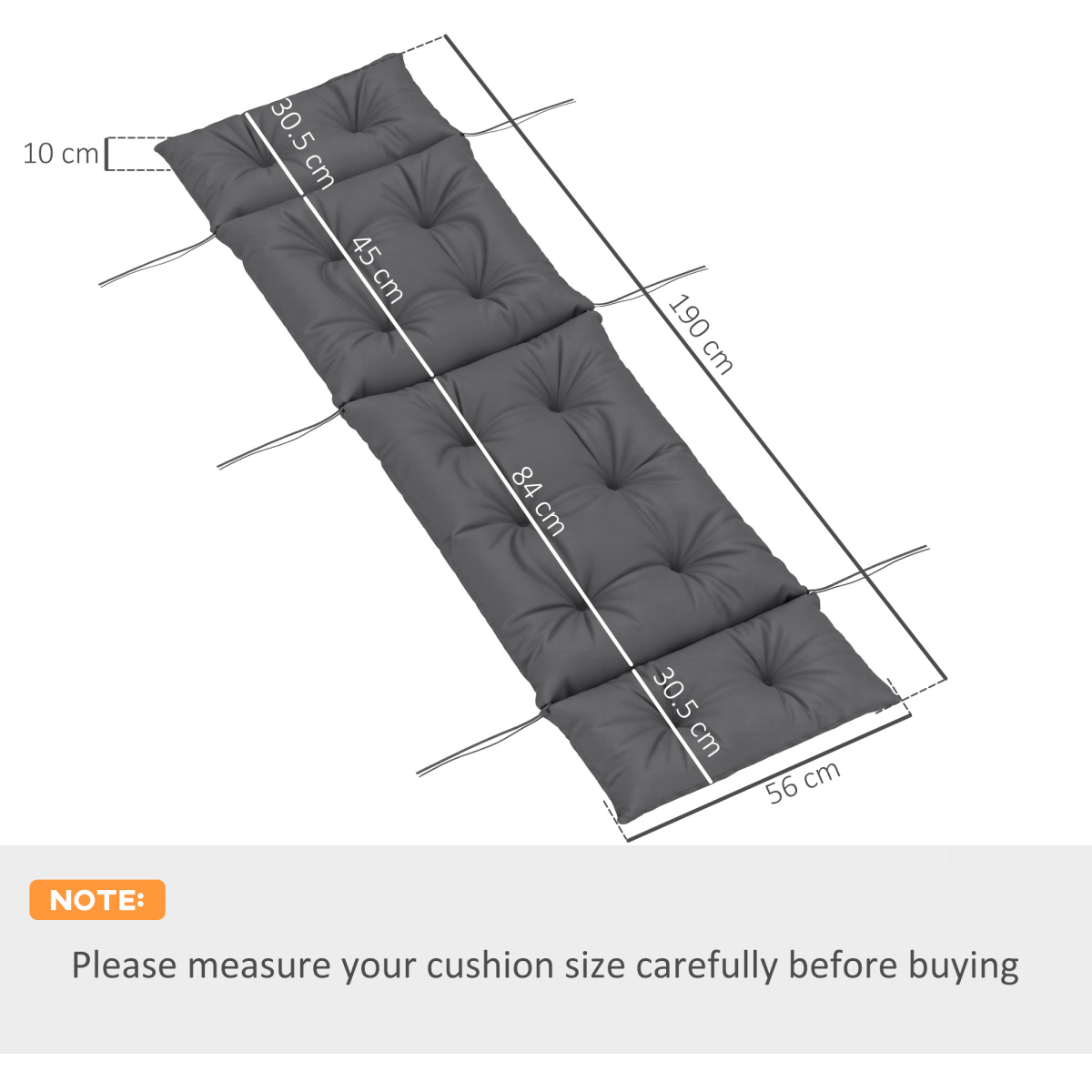 cortex-london-windsor-garden-sun-lounger-cushion-only-dark-grey