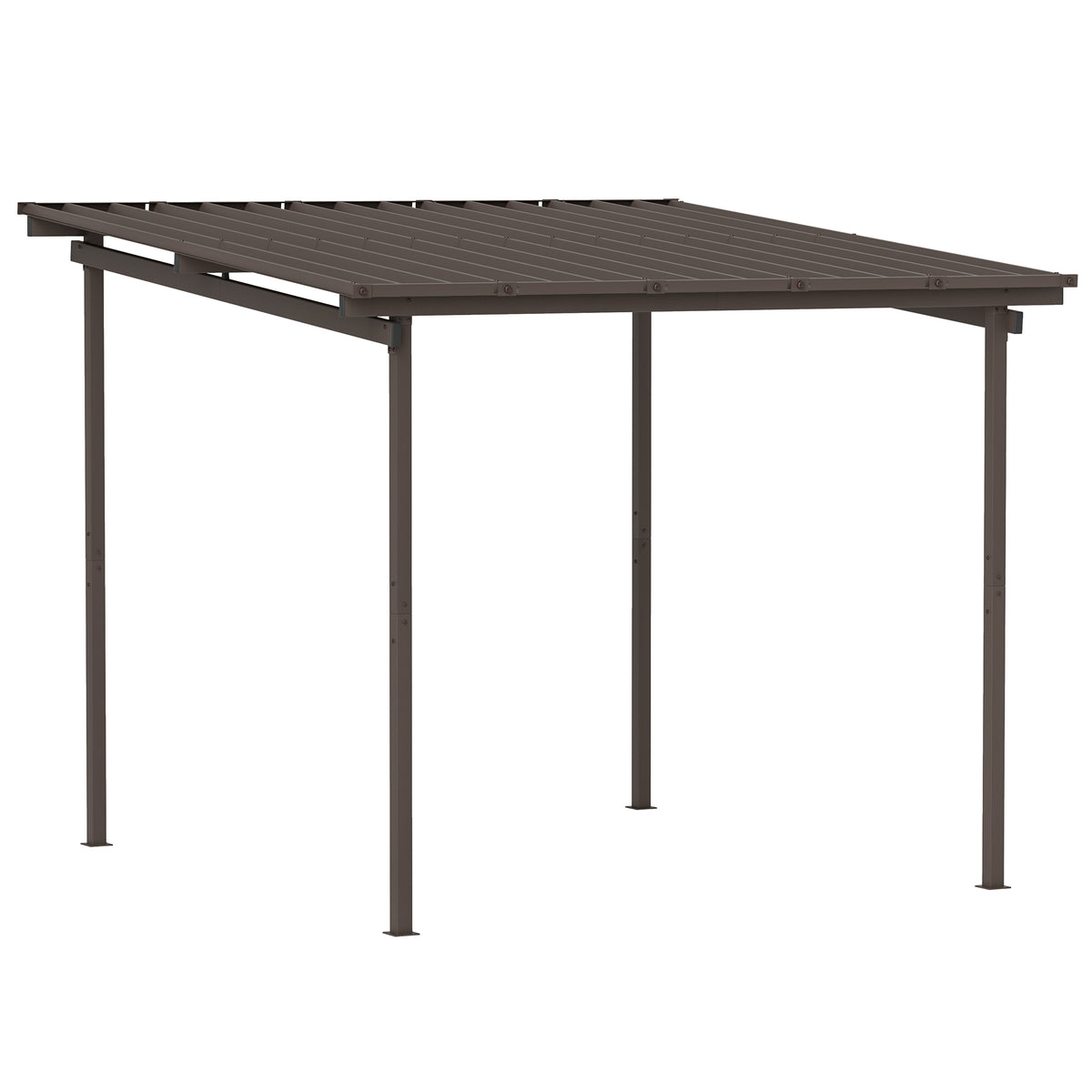 cortex-london-windsor-brown-metal-lean-to-waterproof-pergola