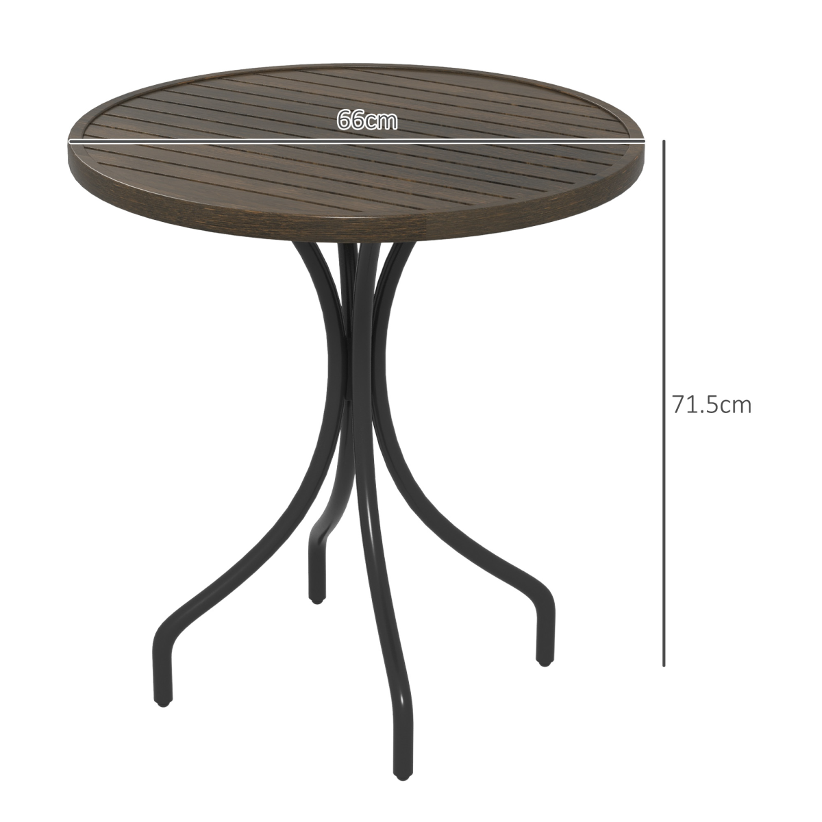 cortex-london-windsor-round-garden-side-table-galvanised-steel-brown-wood-grain-black