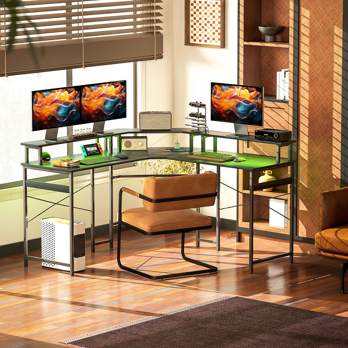 cortex-london-york-l-shaped-computer-desk-black-monitor-stand-led-lights