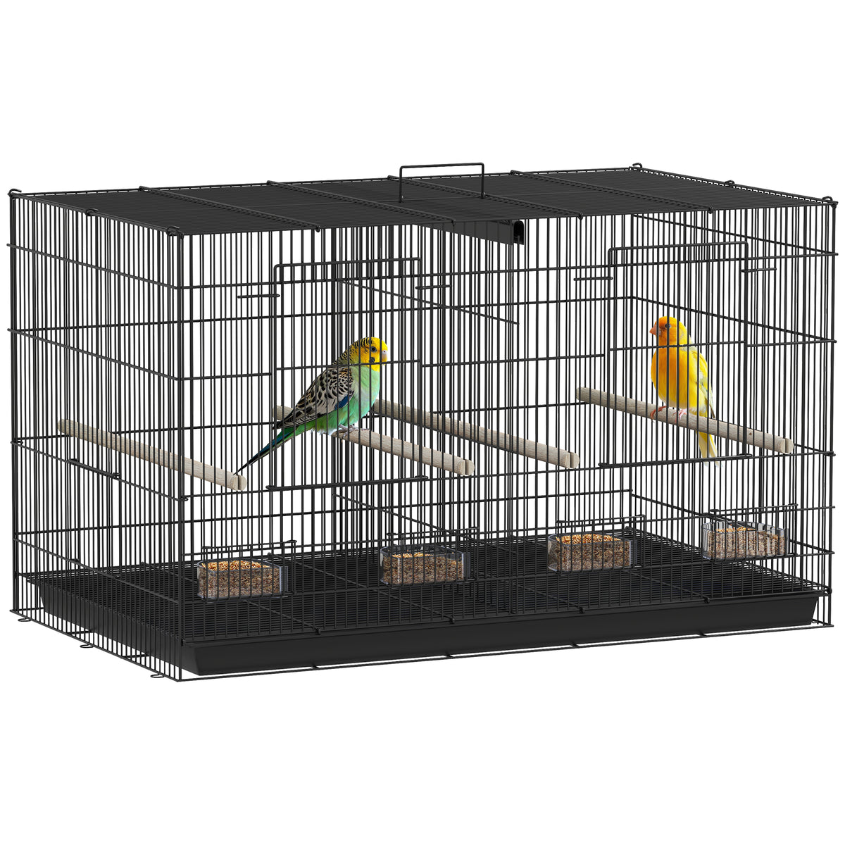 cortex-london-windsor-divider-bird-cage-black
