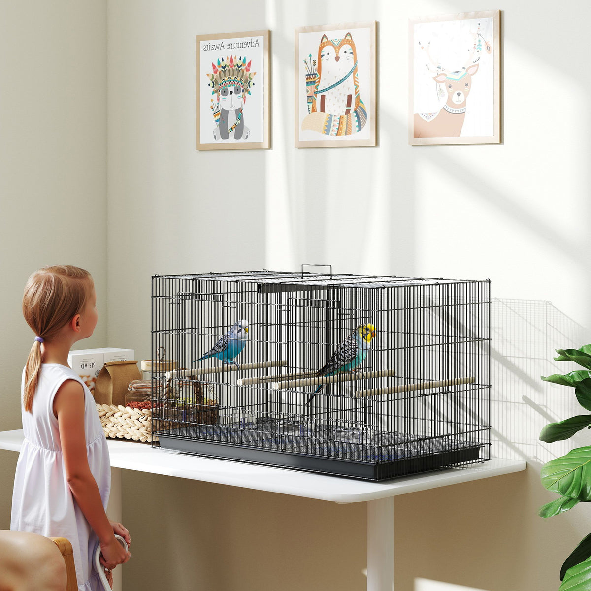 cortex-london-windsor-divider-bird-cage-black
