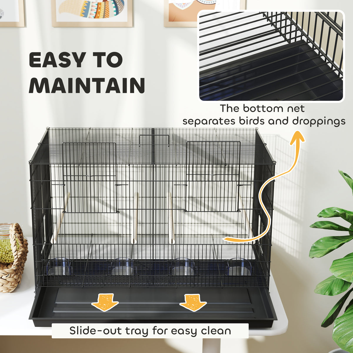 cortex-london-windsor-divider-bird-cage-black