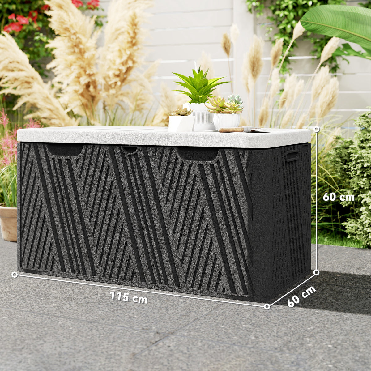 cortex-london-windsor-380l-hdpe-lockable-storage-box-black-grey