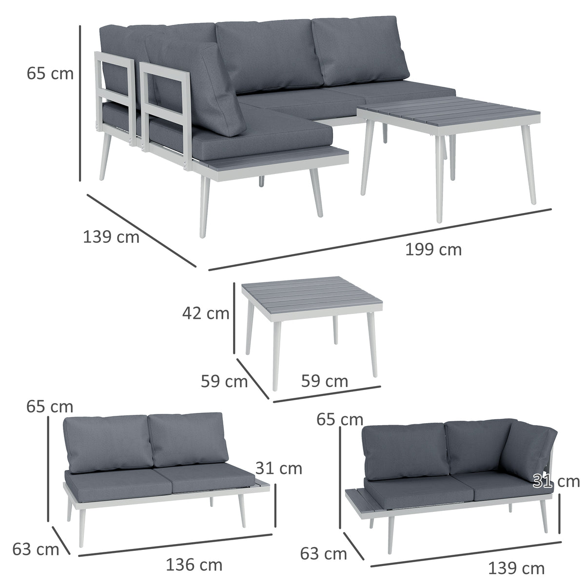 cortex-london-york-three-piece-garden-lounger-set-grey