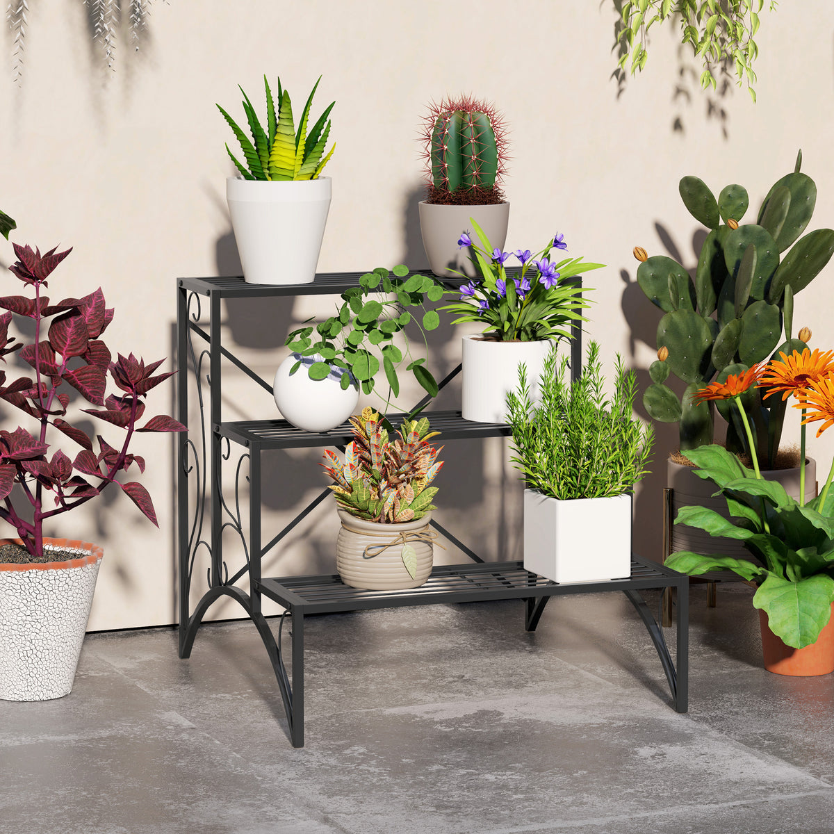 cortex-london-york-three-tier-black-metal-plant-stand