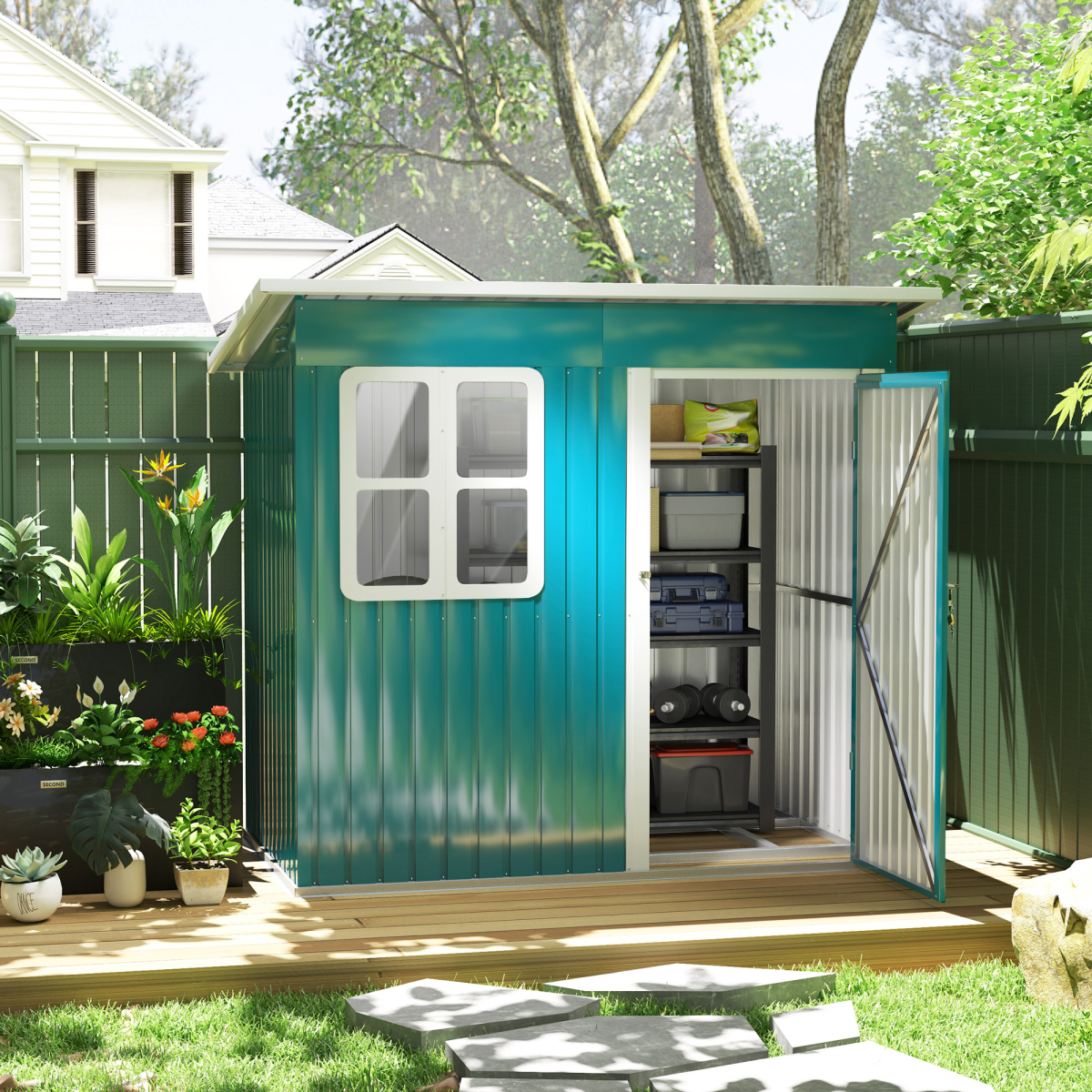 cortex-london-york-galvanised-steel-garden-shed-window-ventilation-dark-grey