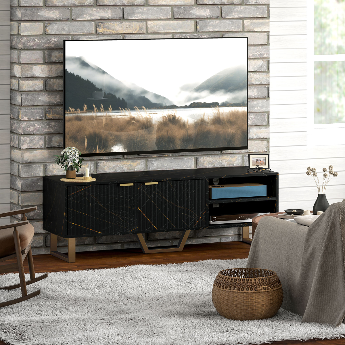 cortex-london-windsor-marble-pattern-tv-stand-black-cabinet