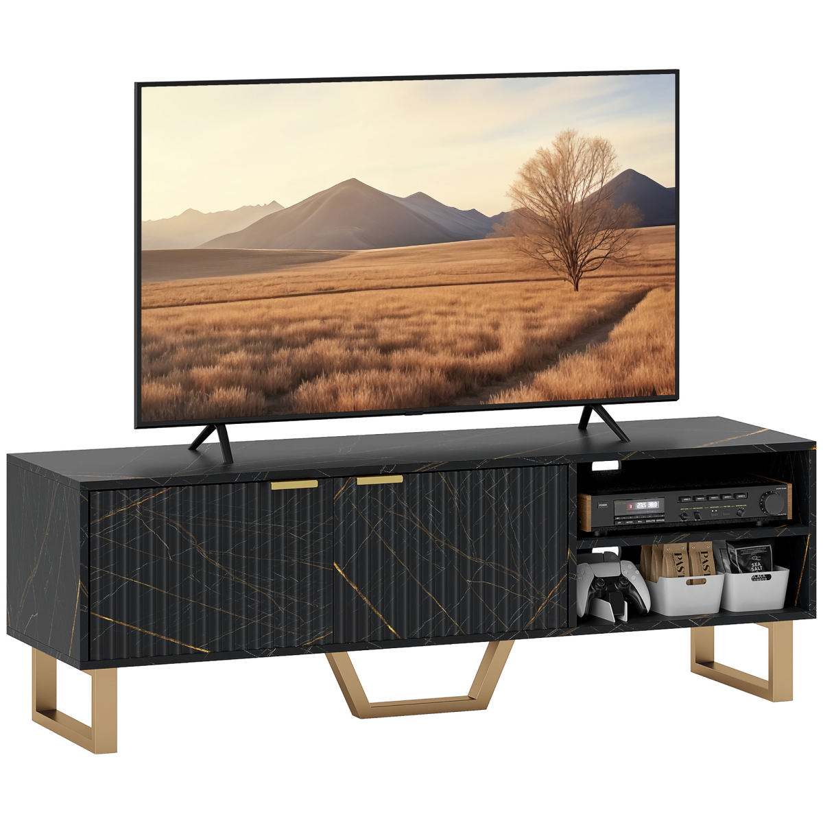 cortex-london-windsor-marble-pattern-tv-stand-black-cabinet