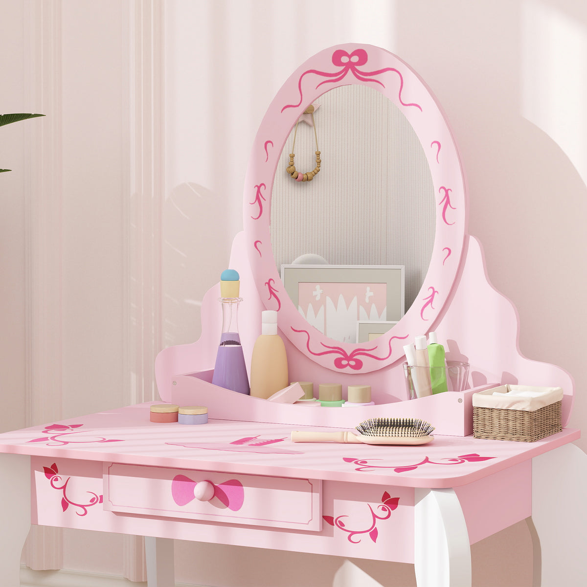 cortex-london-windsor-kids-ballet-print-vanity-set-pink-white