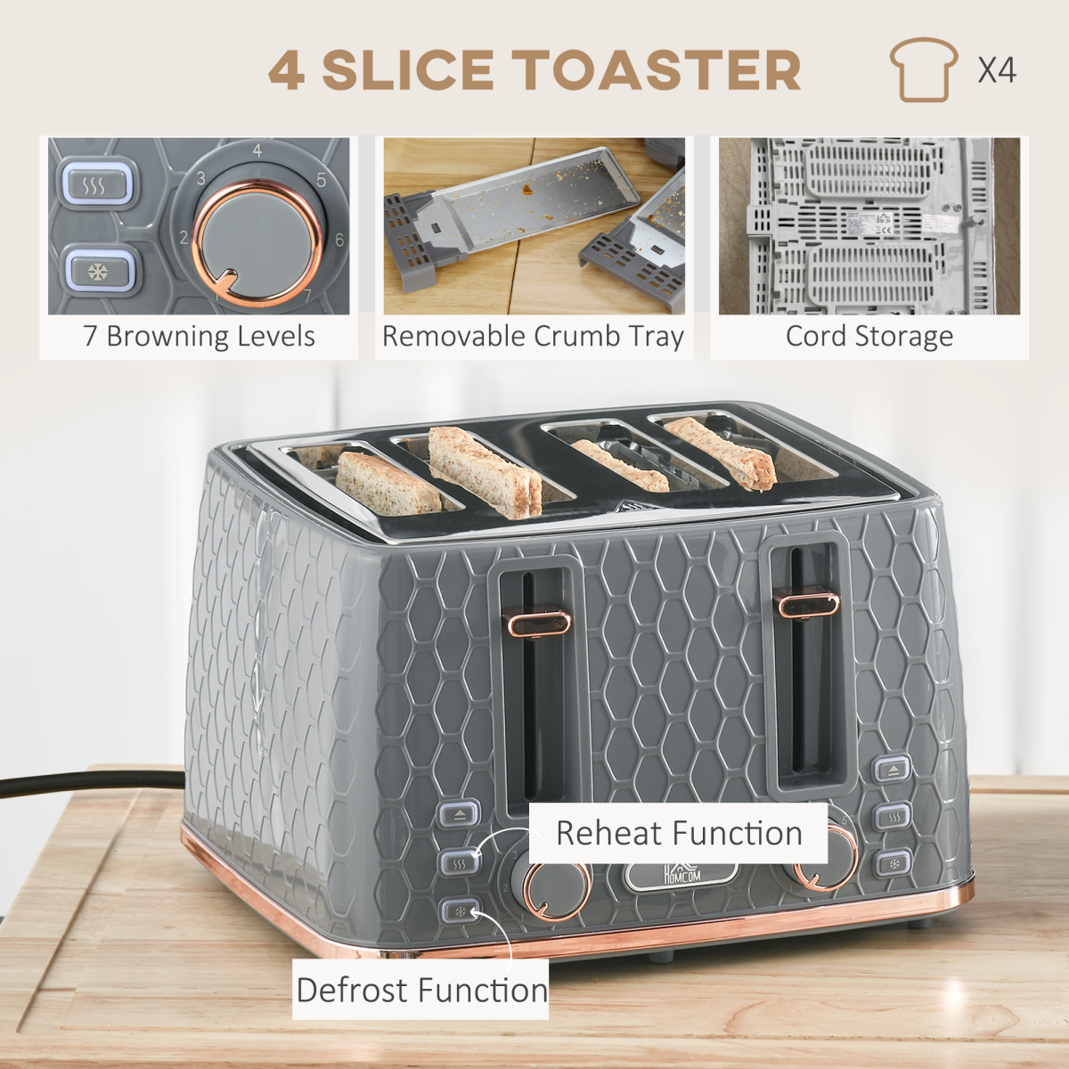 cortex-london-windsor-beige-honeycomb-kettle-and-two-slice-toaster-set