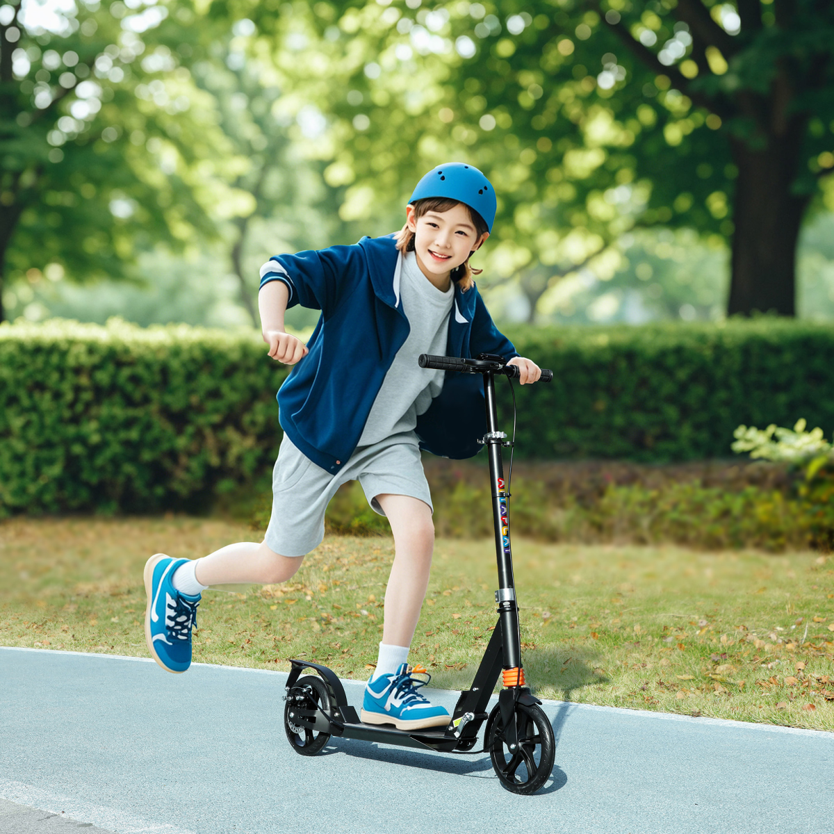 cortex-london-windsor-pink-kids-foldable-scooter-adjustable-handlebar