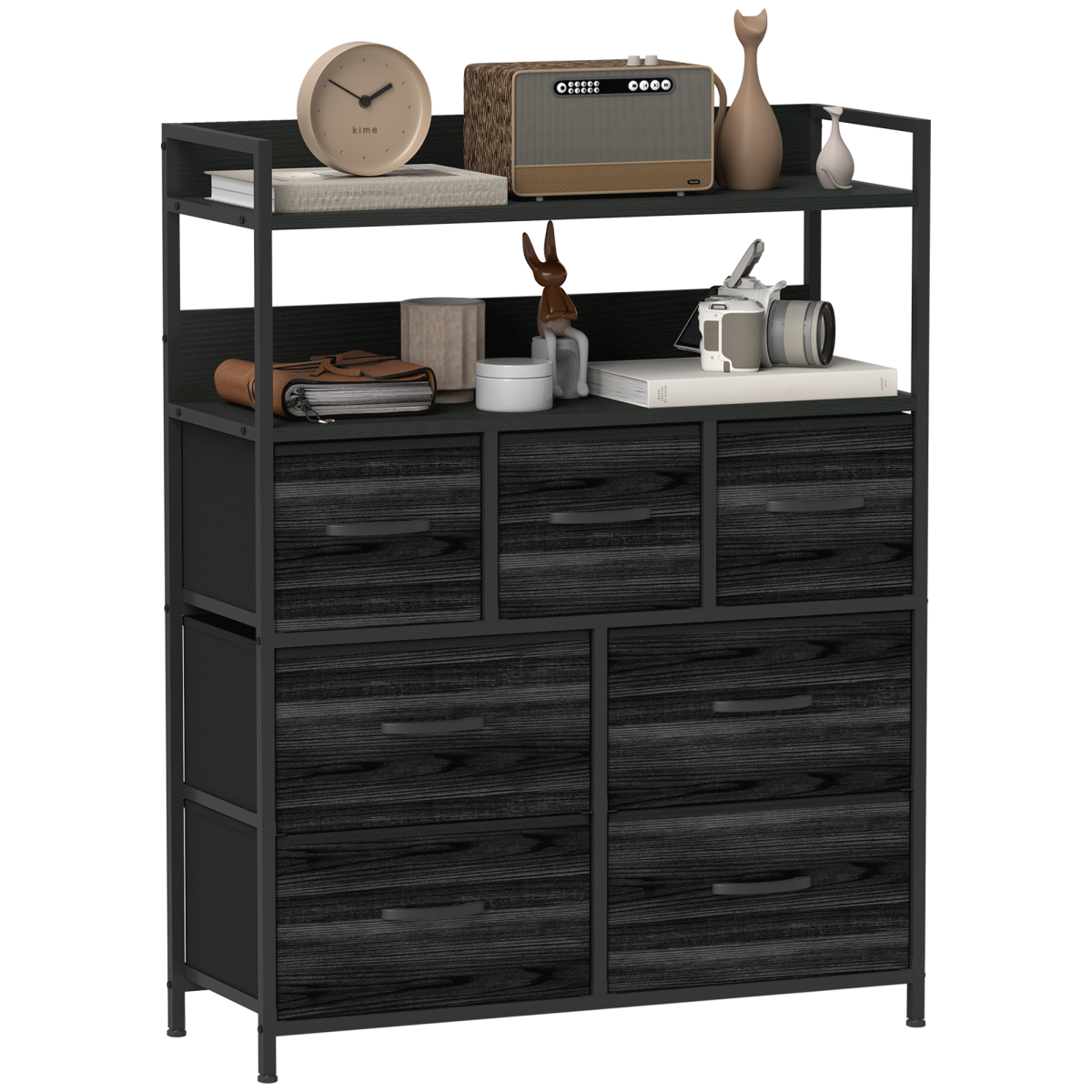 cortex-london-york-seven-drawer-black-bedroom-dresser-with-shelves