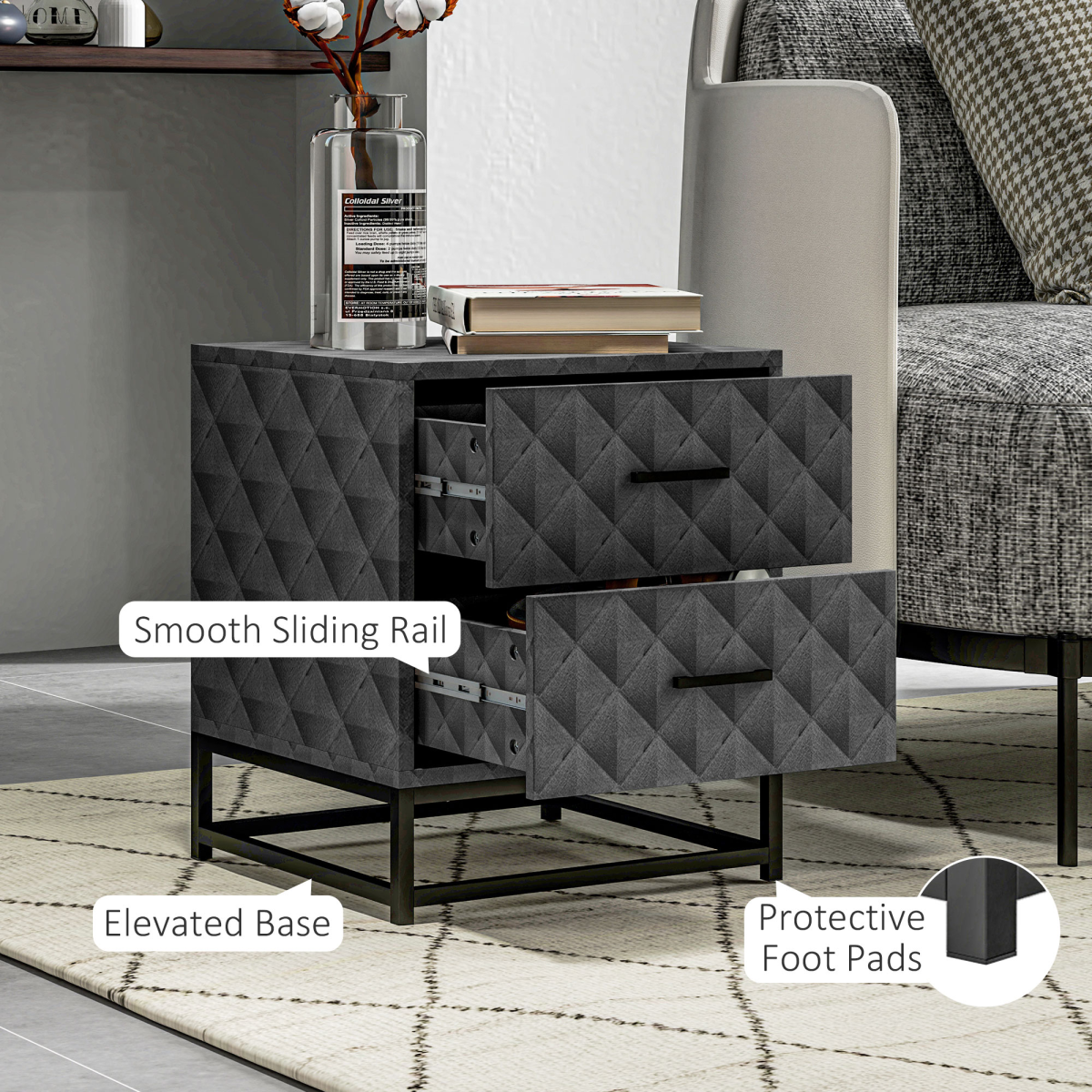 cortex-london-windsor-black-bedside-tables-set-of-2-with-steel-legs