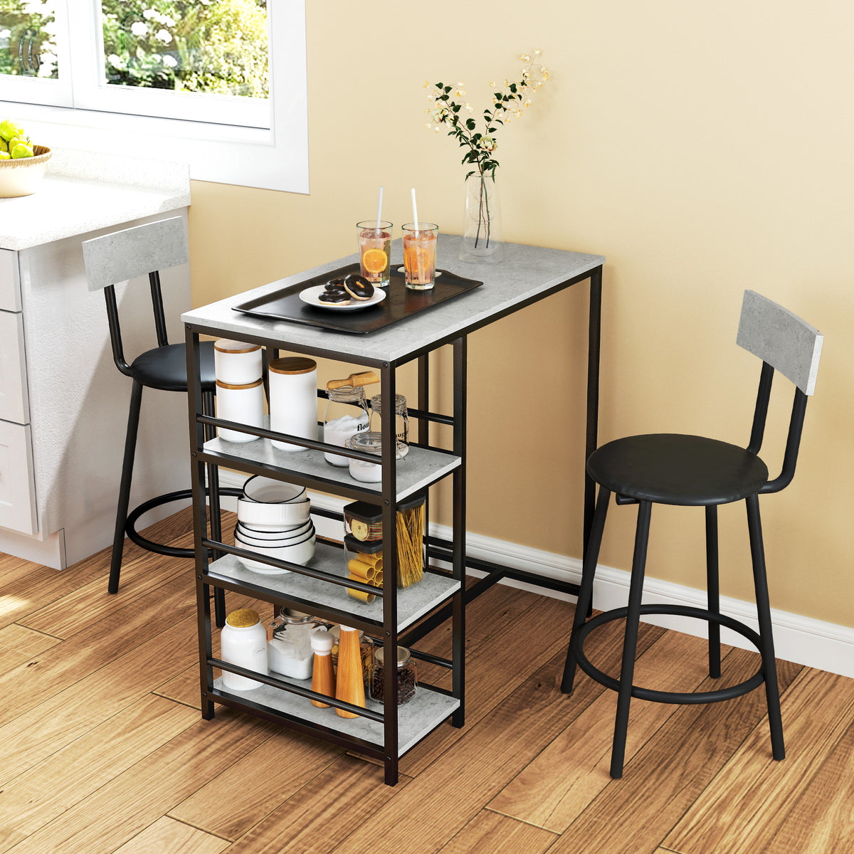 cortex-london-windsor-light-grey-space-saving-dining-set