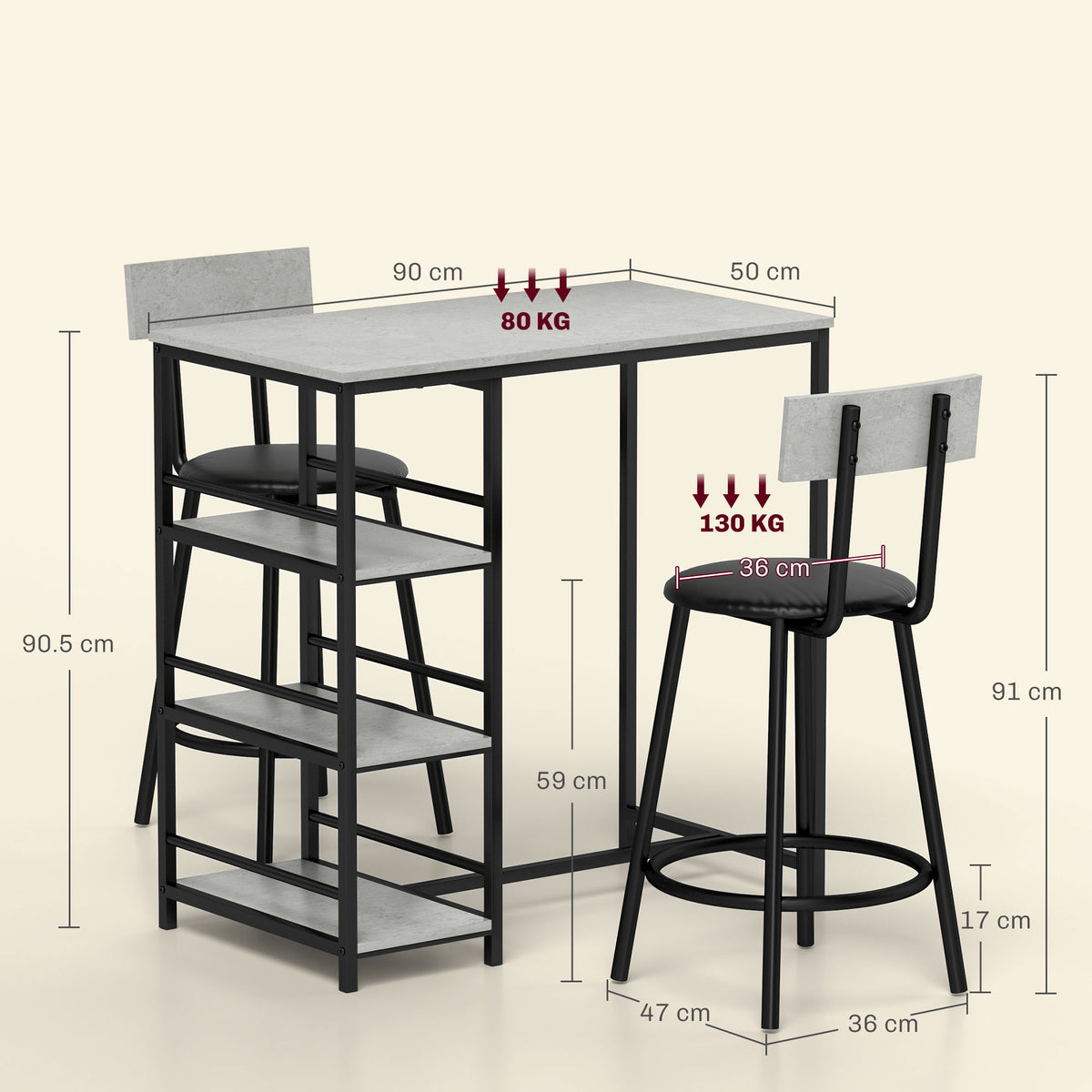 cortex-london-windsor-light-grey-space-saving-dining-set