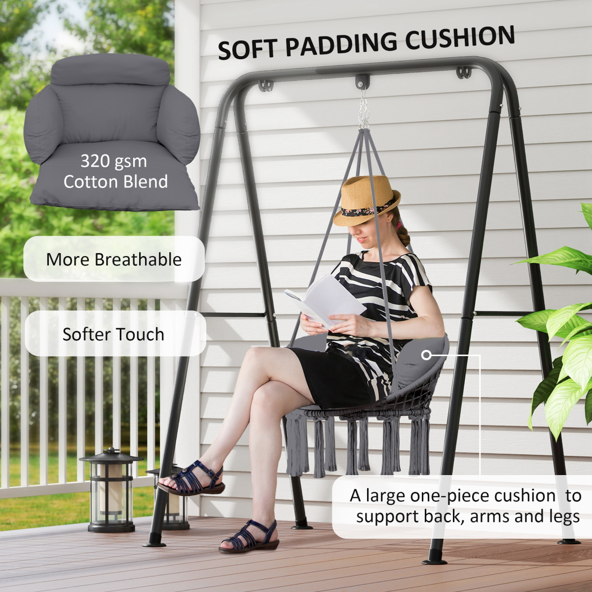 cortex-london-windsor-grey-hanging-chair-with-cushion