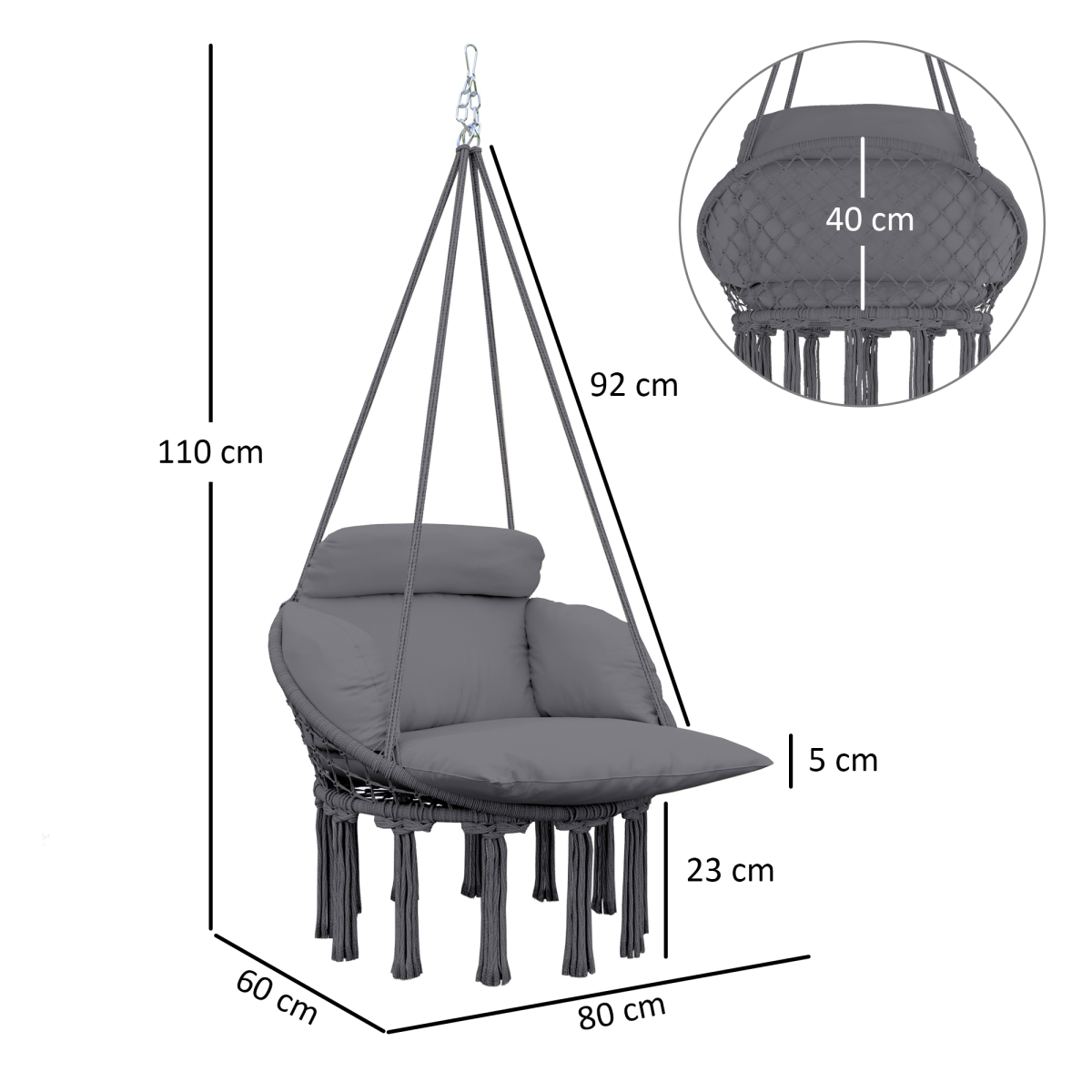 cortex-london-windsor-grey-hanging-chair-with-cushion