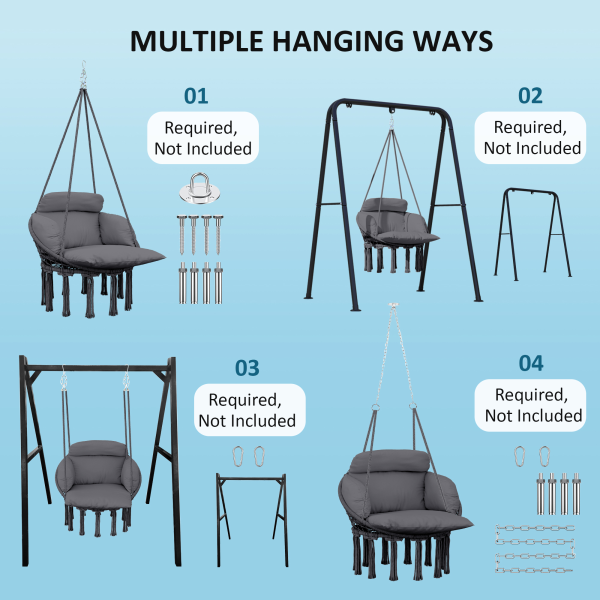 cortex-london-windsor-grey-hanging-chair-with-cushion